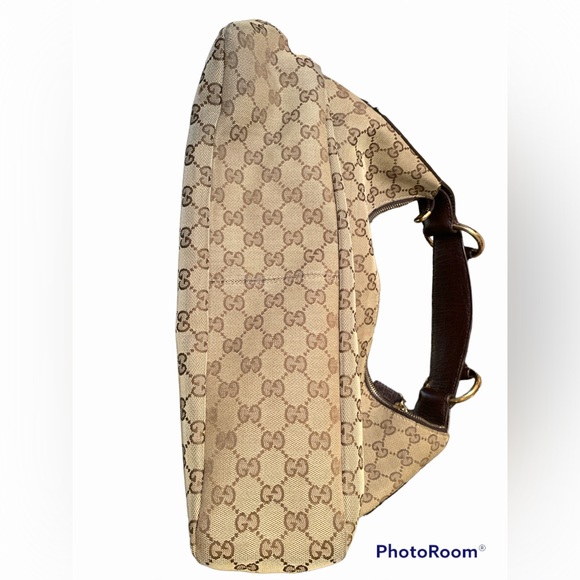 Gucci Hobo monogram,100% authentic,canvass,made in Italy,gold tone - Picture 4 of 13